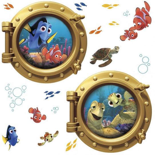 Stickers géant Némo Hublot Disney