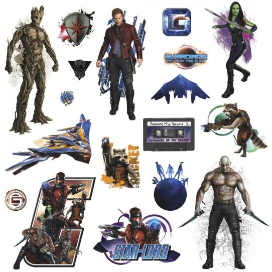 18 Stickers Les Gardiens de la Galaxie Marvel
