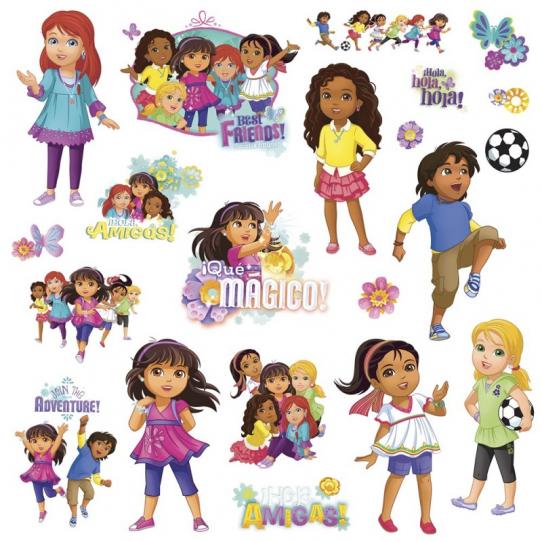 20 Stickers dora l'exploratrice et ses amis