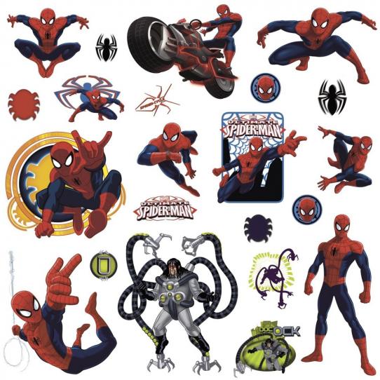 22 Stickers Spiderman Marvel