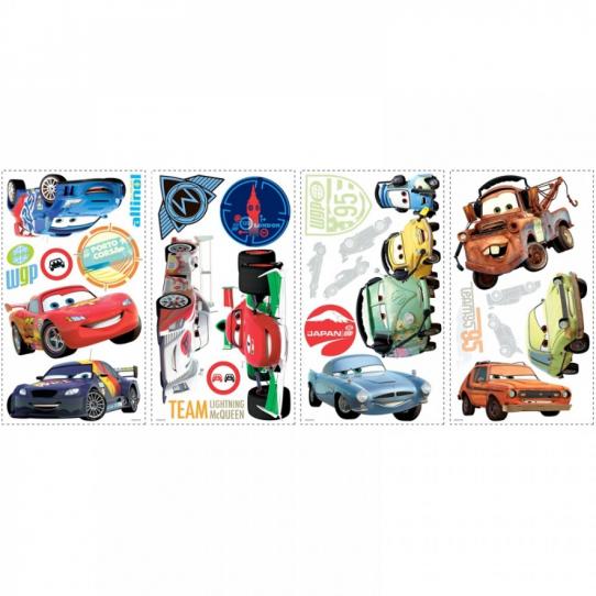 25 Stickers voiture Cars 2 Disney