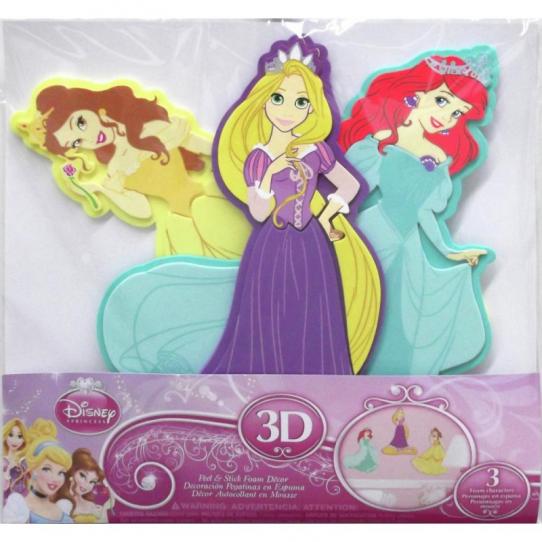 Stickers Princesses Disney 3D Relief Mousse