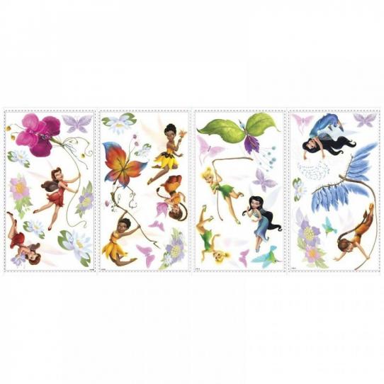 30 Stickers Fée Clochette La Vallée du printemps Disney fairies