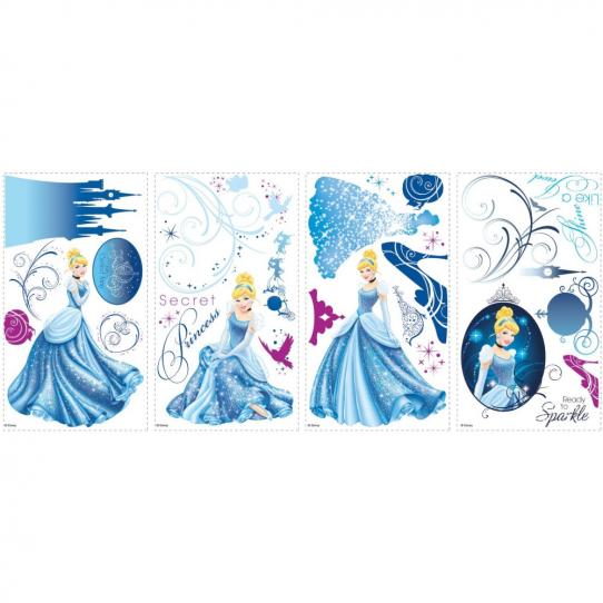 Stickers géant Glamour Cendrillon Princesse Disney