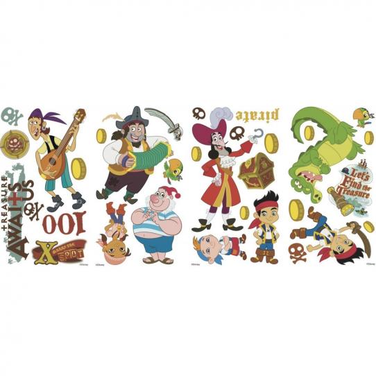 32 Stickers Jake et les Pirates du pays imaginaire Disney