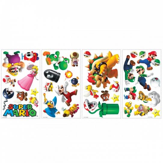 35 Stickers Super Mario Nintendo