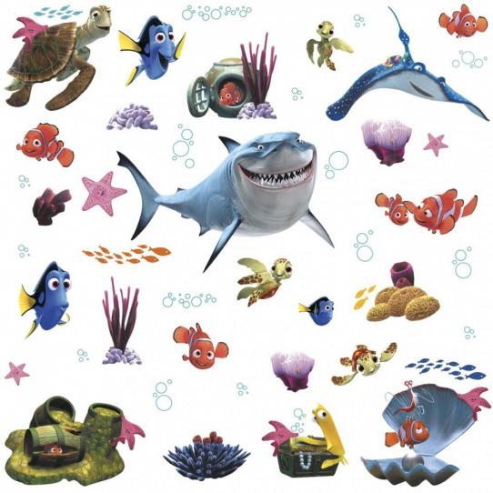 45 Stickers Le Monde de Némo Disney