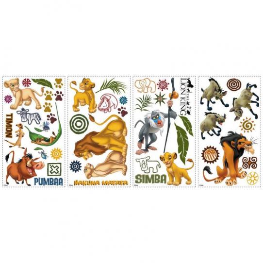 48 Stickers Le Roi Lion Disney