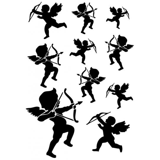 Kit 10 Stickers Anges