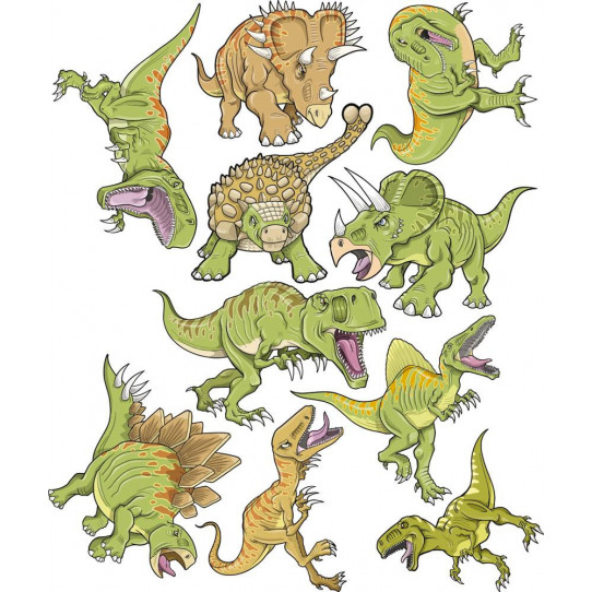 Autocollant Stickers enfant kit 10 dinosaures