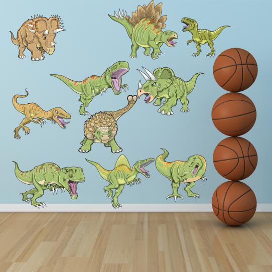 Autocollant Stickers enfant kit 10 dinosaures