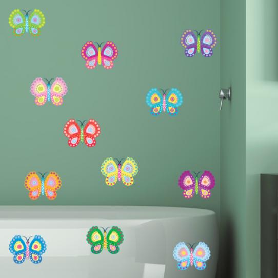 Autocollant Kit stickers 12 papillons