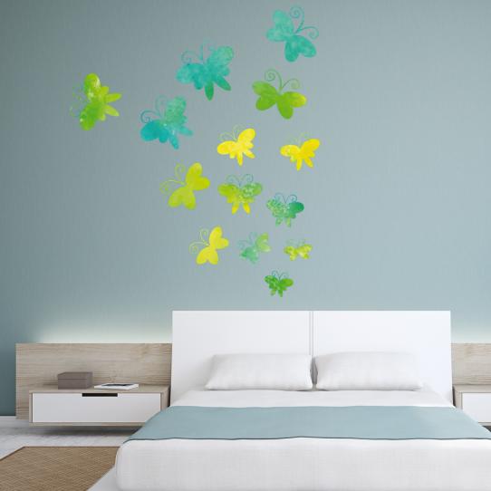 Autocollant Kit stickers 14 papillons