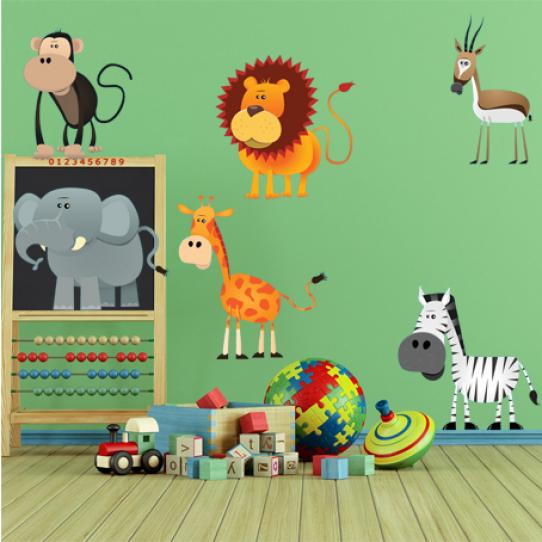 kit stickers 6 animaux