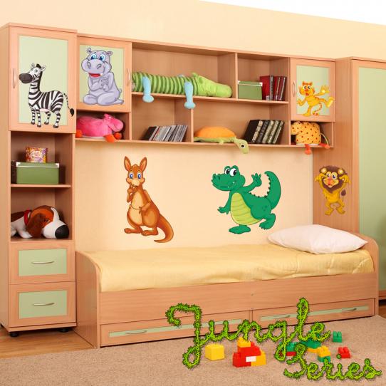 Autocollant Stickers enfant kit 6 animaux