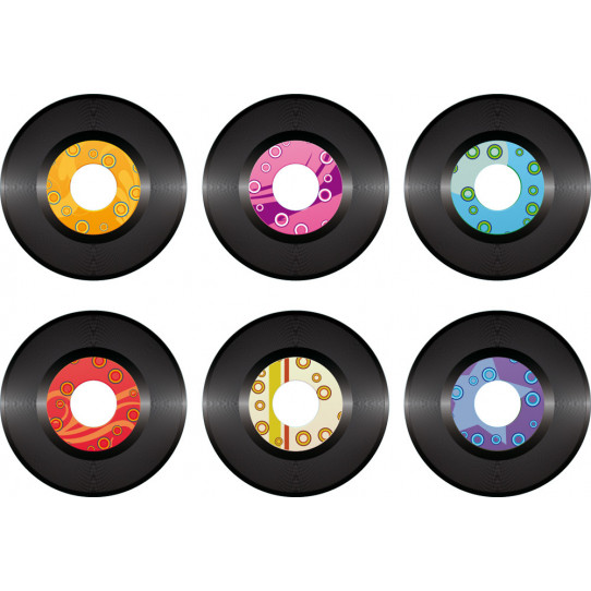 Autocollant Stickers ado kit 6 disques platine