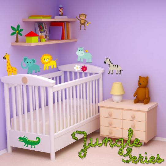 Autocollant Stickers enfant kit 7 animaux