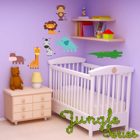 Autocollant Stickers enfant kit 6 animaux