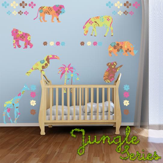 Autocollant Stickers enfant kit 7 animaux