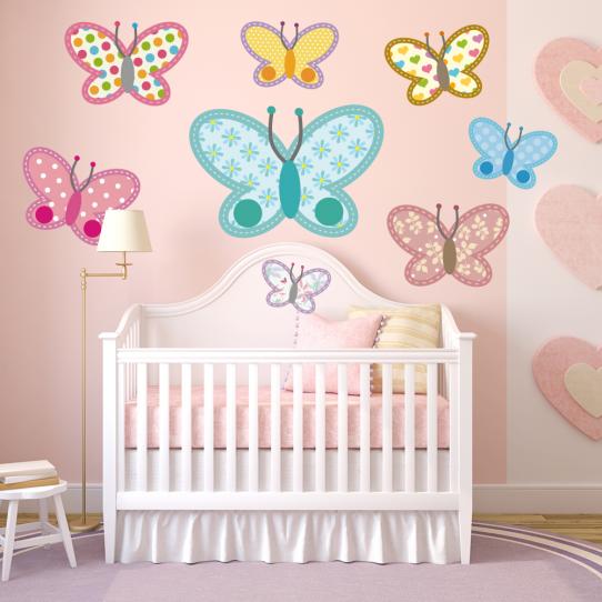 Autocollant Kit stickers 8 papillons