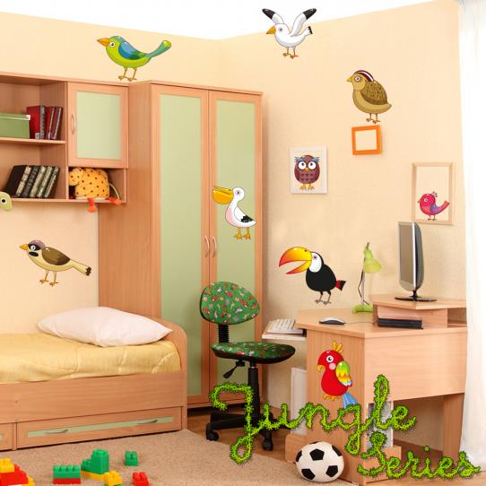 Autocollant Stickers enfant kit 8 animaux