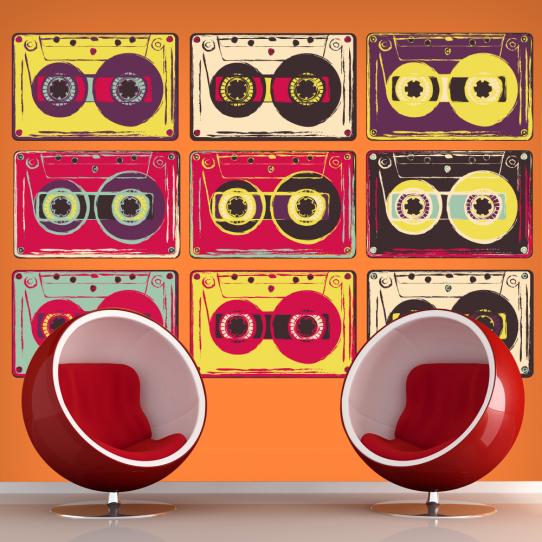 Autocollant Stickers ado kit 9 cassettes