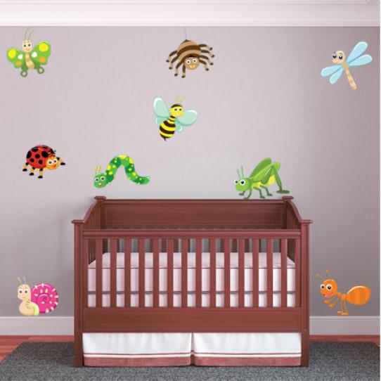 kit Stickers 9 insectes