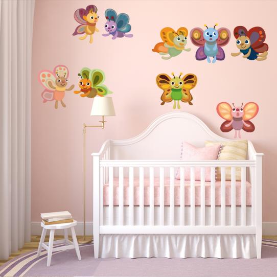 Autocollant Kit stickers 9 papillons