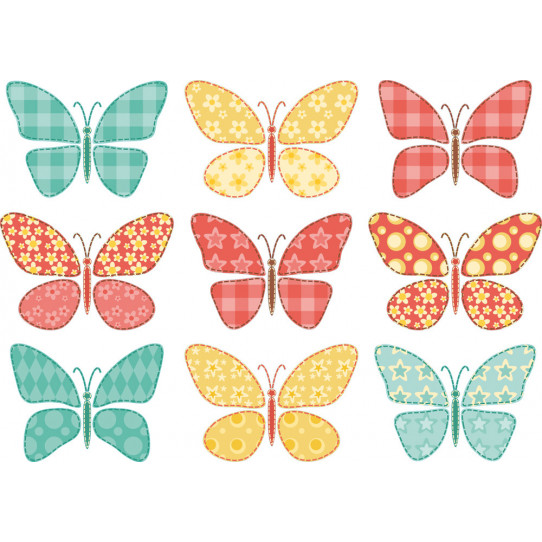 Autocollant Kit stickers 9 papillons