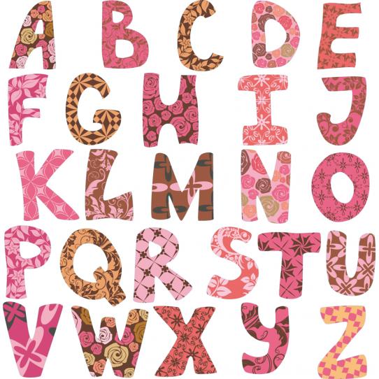 kit Stickers alphabet