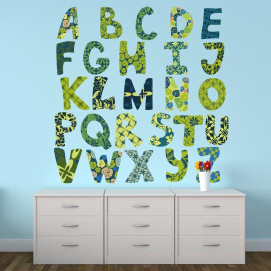 Autocollant Stickers enfant alphabet