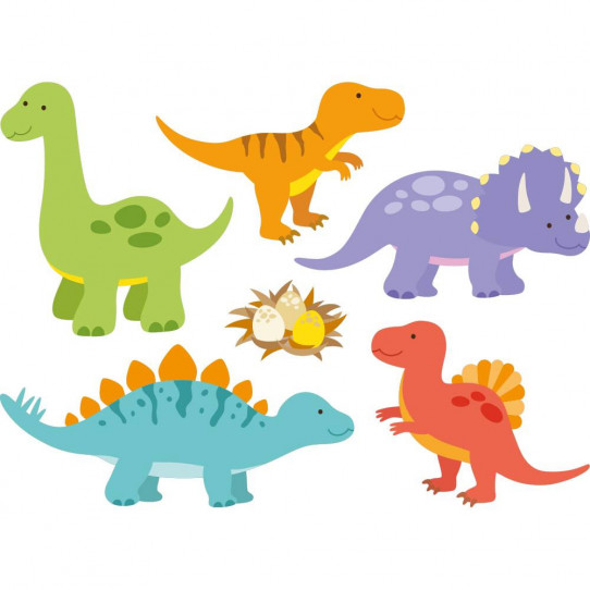 Kit stickers dinosaures