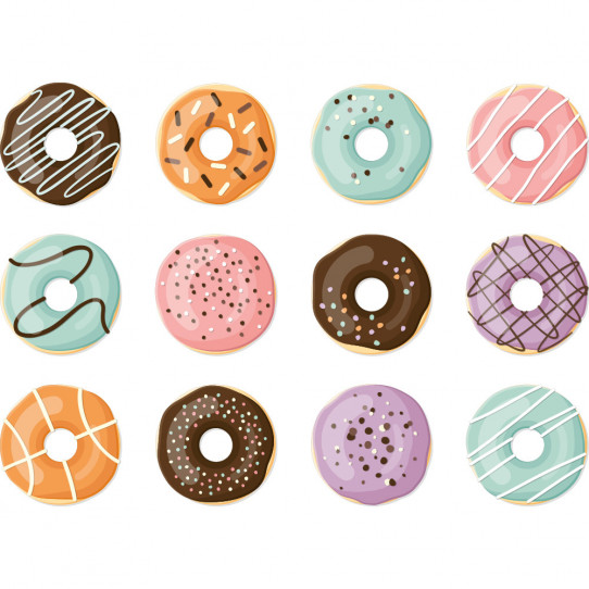 Kit Stickers donuts