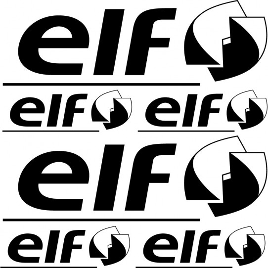 elf  Réf Kit Stickers Autocollants Moto SPON-061 