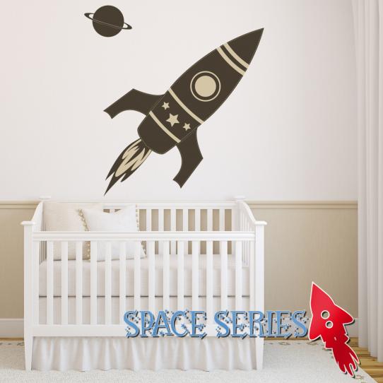 Autocollant Stickers enfant fusée