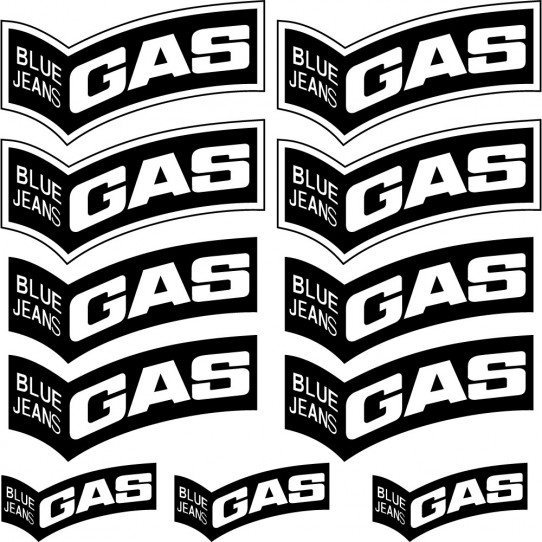 Kit stickers gas