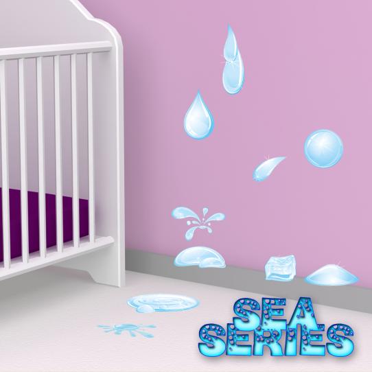 Autocollant Stickers enfant gouttes
