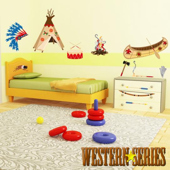 Autocollant Stickers enfant accesoires indien