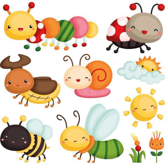Kit Stickers insectes