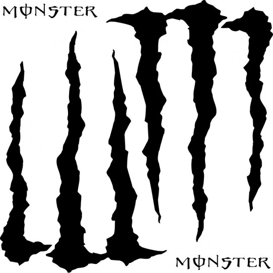 Kit stickers monster energy