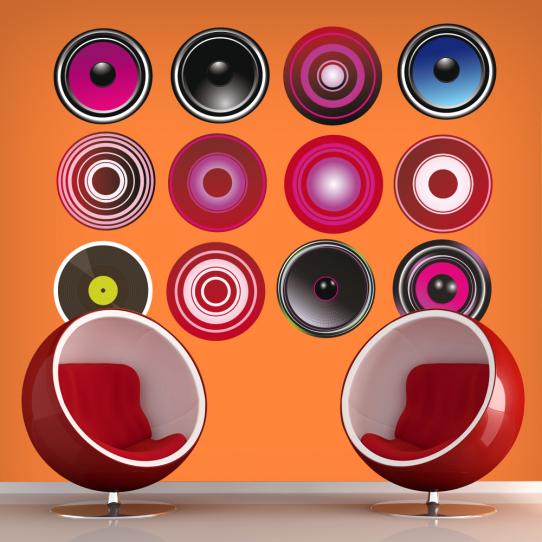 Autocollant Stickers ado kit 12 enceintes
