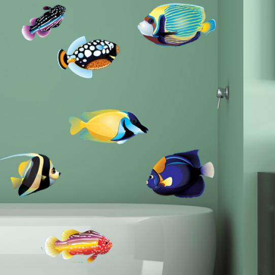 Kit stickers poissons