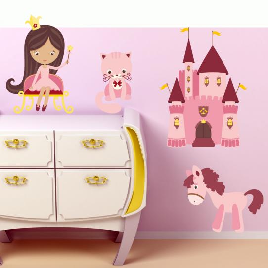  Autocollant Stickers enfant kit princesse