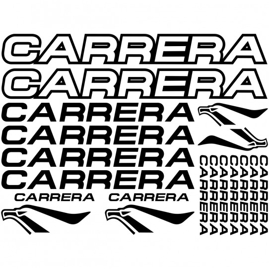 Kit stickers vélo carrera bikes
