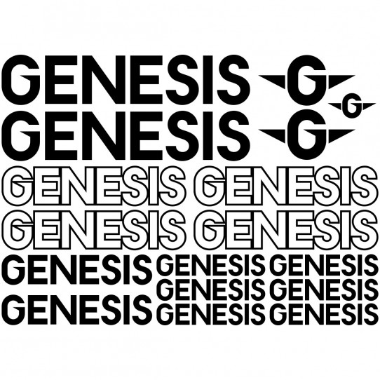 Kit stickers vélo genesis bikes