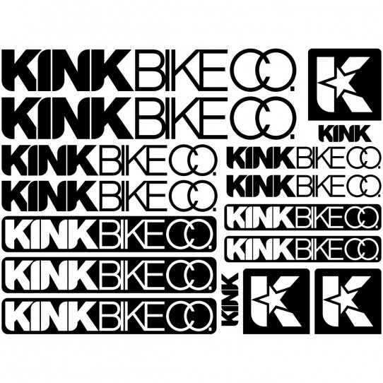 Kit stickers vélo kink bike co