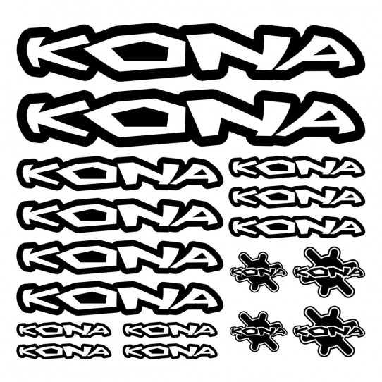 Kit stickers vélo kona bikes