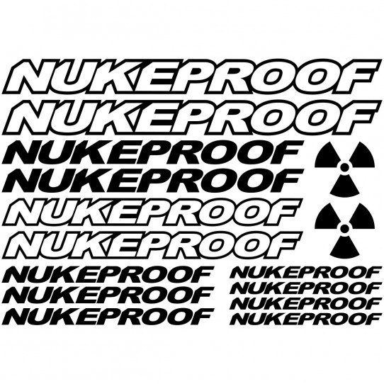 Kit stickers vélo nukeproof bikes