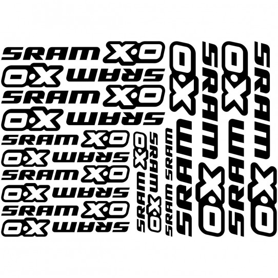 Kit stickers vélo sram xo bikes