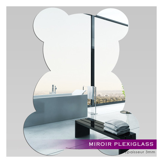 Miroir Acrylique Plexiglass Bébé Ourson